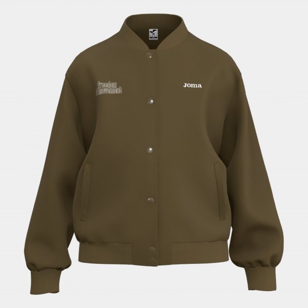 Φούτερ JOMA KIDS FULL ZIP SWEATSHIRT καφέ