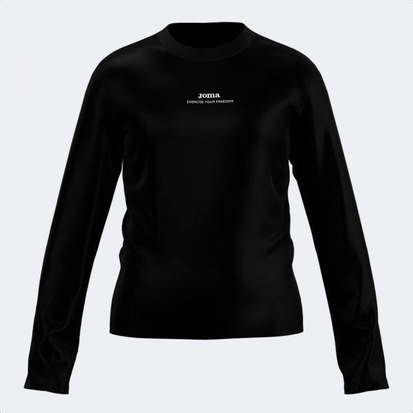 Μπλούζα πόλο JOMA KIDS LONG SLEEVE T-SHIRT μαύρο