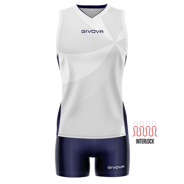 Φανέλα KIT ELICA VOLLEY λευκό-μπλε