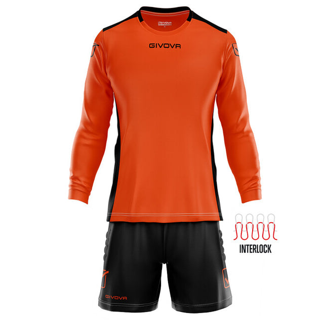 Φανέλα τερματοφύλακα KIT PORTIERE HYGUANA φλουό πορτοκαλί-μαύρο