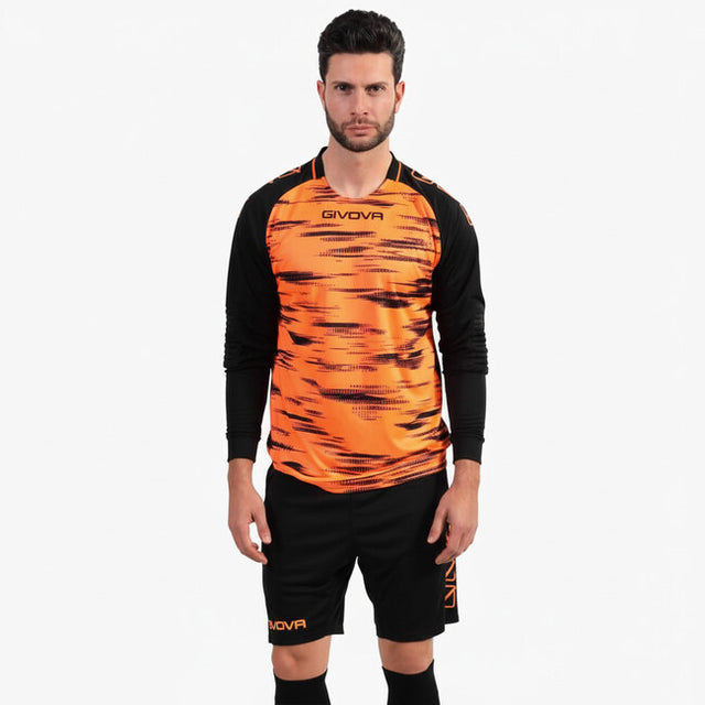 Φανέλα τερματοφύλακα KIT PORTIERE DIFESA φλουό πορτοκαλί-μαύρο
