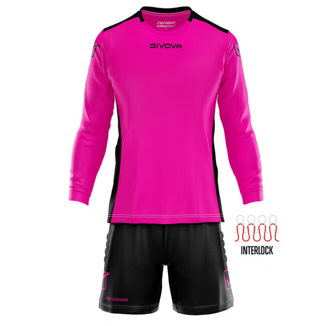 Φανέλα τερματοφύλακα KIT PORTIERE HYGUANA φούξια-μαύρο