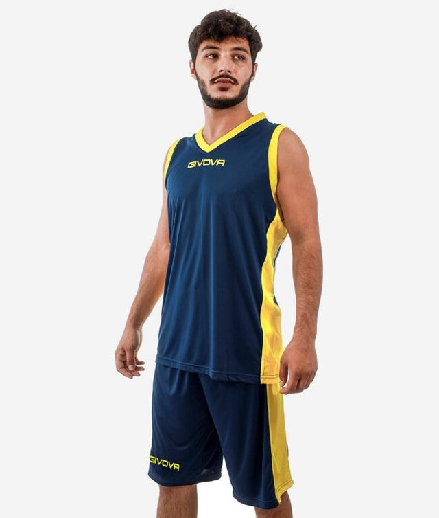 Μπασκετικό σετ KIT POWER μπλε-κίτρινο