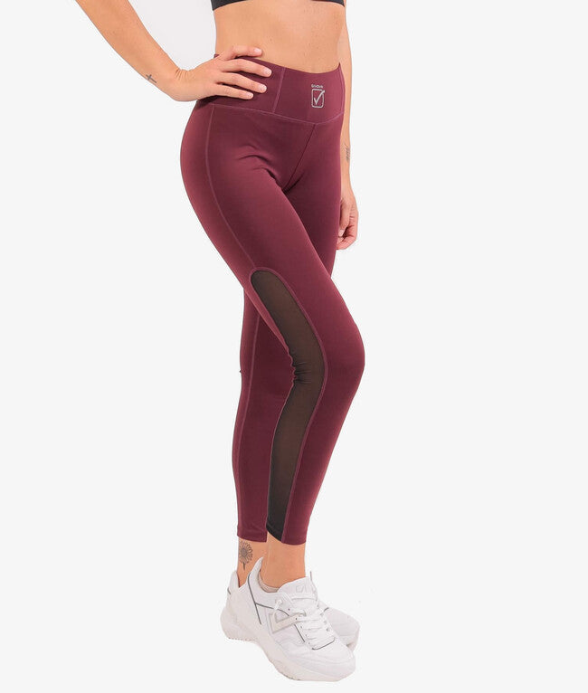 LEGGINS MOON NERO/CILIEGIA