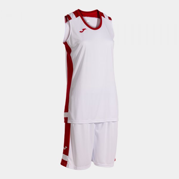 Γυναικείος μπασκετικό σετ LIDER BASKET SET λευκό κόκκινο