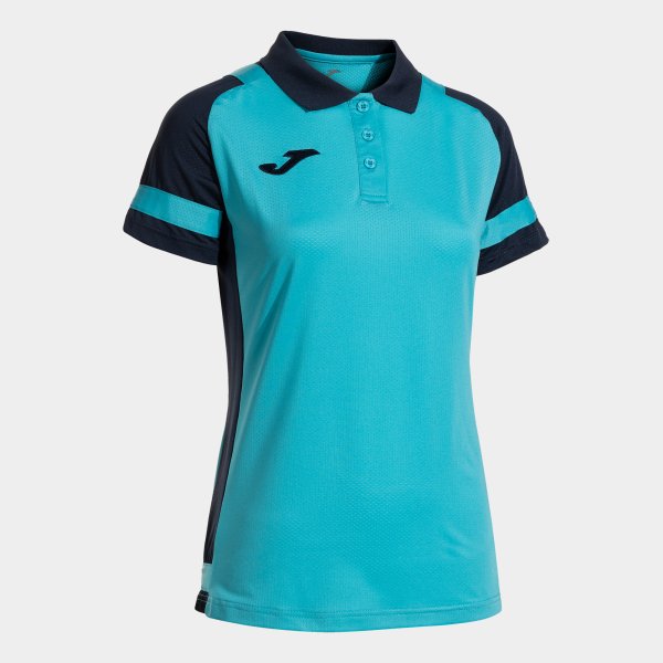 Γυναικεία μπλούζα πόλο LIDER SHORT SLEEVE POLO φθορίζον τιρκουάζ