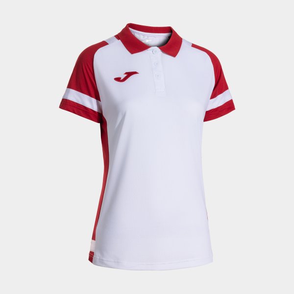 Γυναικεία μπλούζα πόλο LIDER SHORT SLEEVE POLO λευκό κόκκινο