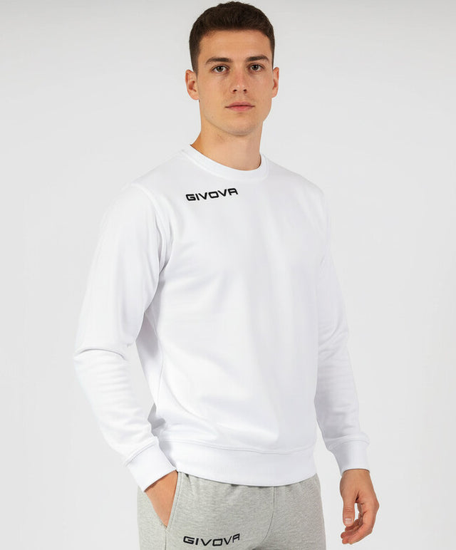 Φούτερ MAGLIA POLARFLEECE G/COLLO GIVOVA ONE λευκό