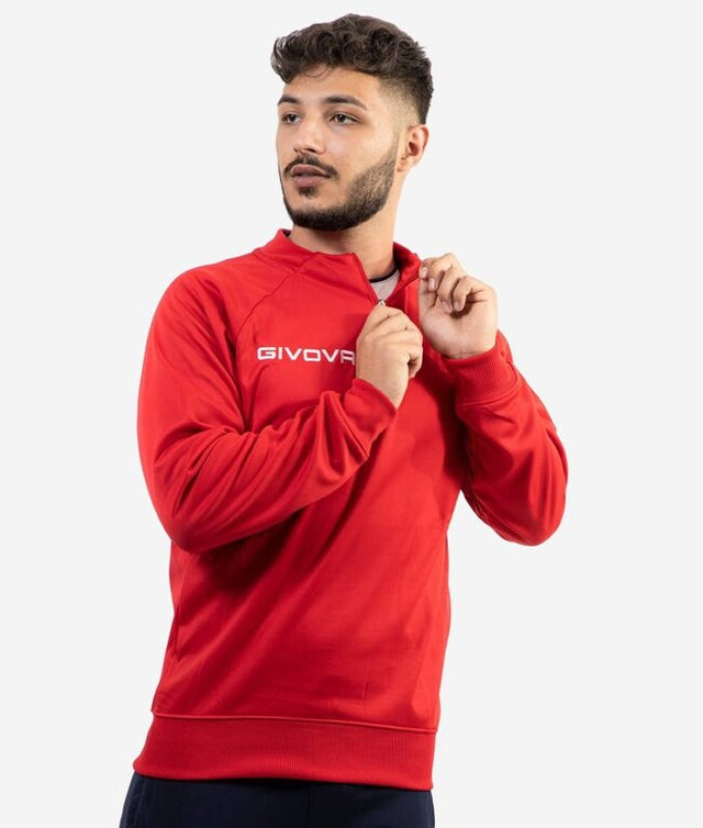 Μπουφάν MAGLIA POLARFLEECE TECNICA (HALF ZIP) 500 κόκκινο