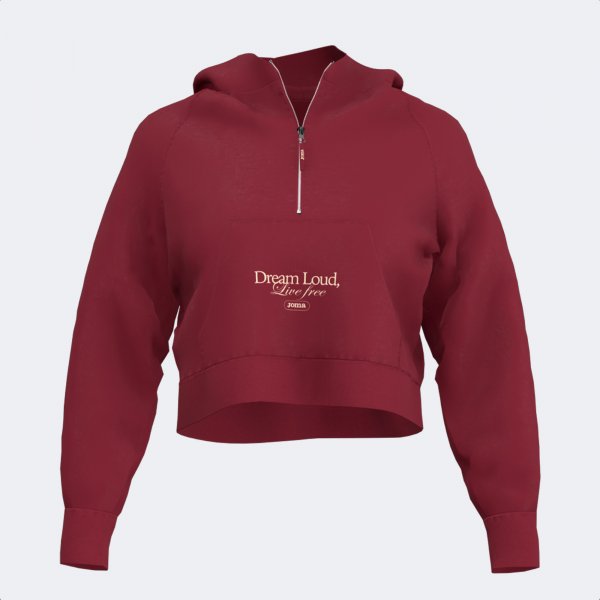 Γυναικεία φούτερ MIMETIC HOODIE DARK RED WINE
