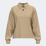 Γυναικεία μπλούζα πόλο MIMETIC LONG SLEEVE POLO μπεζ