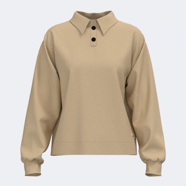 Γυναικεία μπλούζα πόλο MIMETIC LONG SLEEVE POLO μπεζ