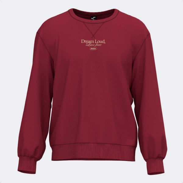 Φούτερ MIMETIC SWEATSHIRT DARK RED WINE