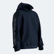 Φούτερ MIMETIC ZIP-UP HOODIE ναυτικό μπλε