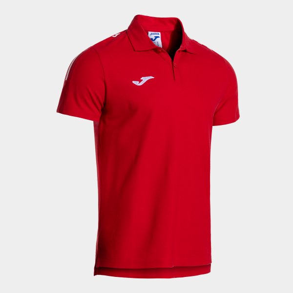 Μπλούζα πόλο OLIMPIADA SHORT SLEEVE POLO κόκκινο