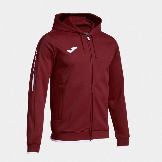 Φούτερ με κουκούλα OLIMPIADA ZIP-UP HOODIE μπορντό