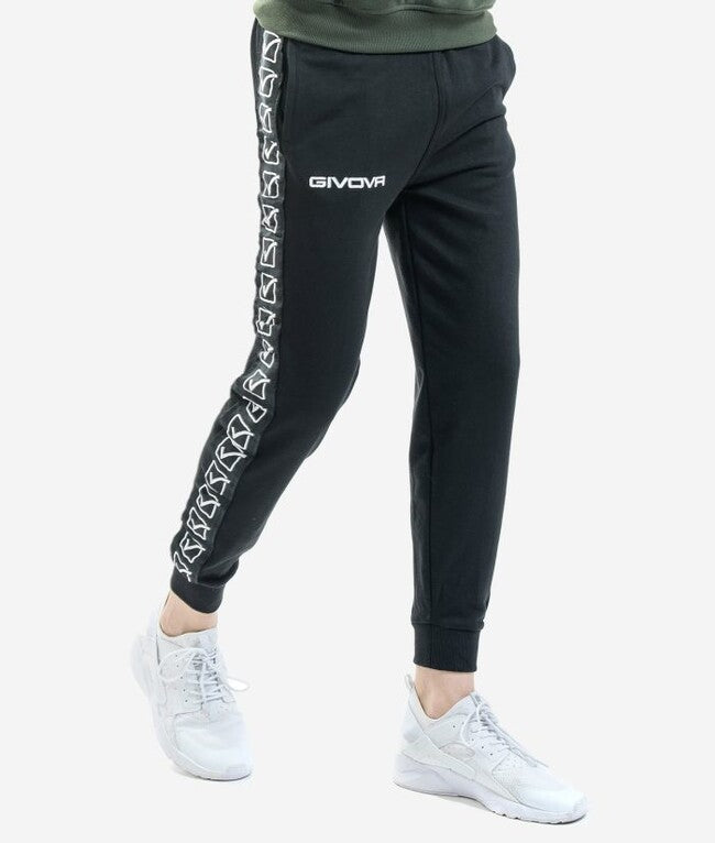 PANTALONE FELPA BAND NERO