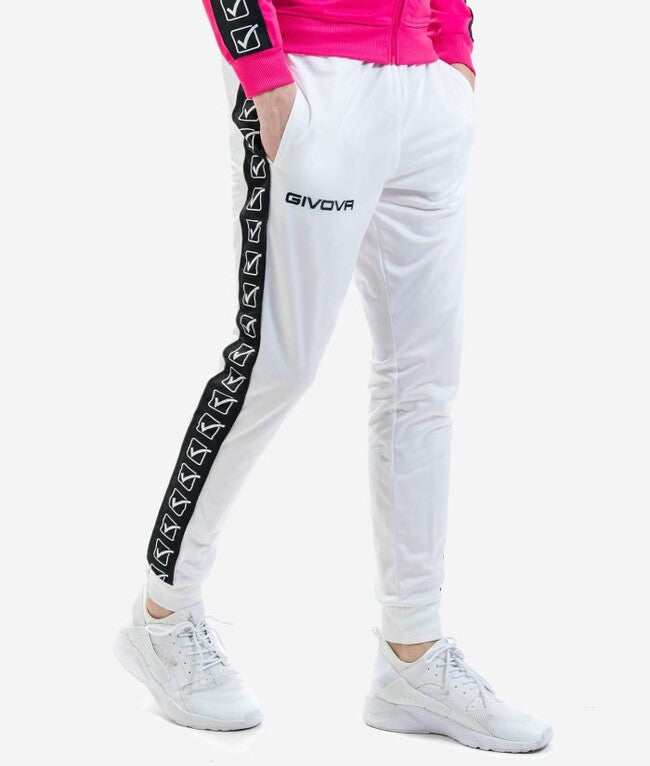 PANTALONE TRICOT BAND BIANCO