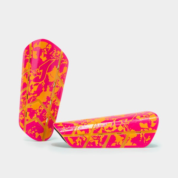 Προστατευτικά PANTHER SHIN GUARDS FLUOR PINK FLUOR ORANGE φθορίζον ροζ