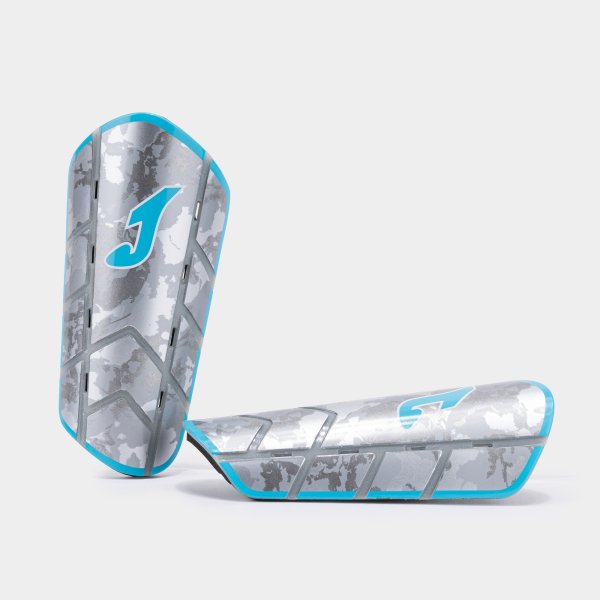 Προστατευτικά PANTHER SHIN GUARDS SILVER FLUOR TURQUOISE SILVER