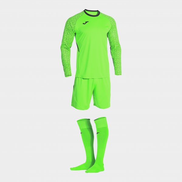 Φανέλα τερματοφύλακα PERFORMANCE GK SET φθορίζον πράσινο μαύρο