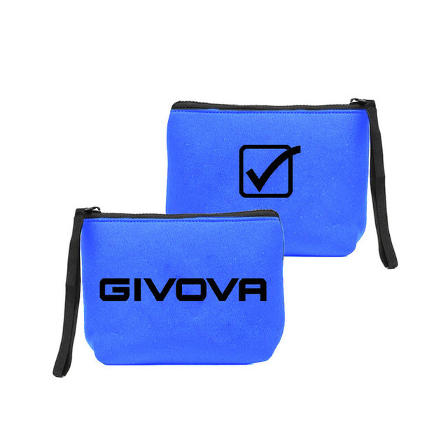 Τσάντα POCHETTE NEOPRENE 19*15*6 γαλάζιο-μαύρο
