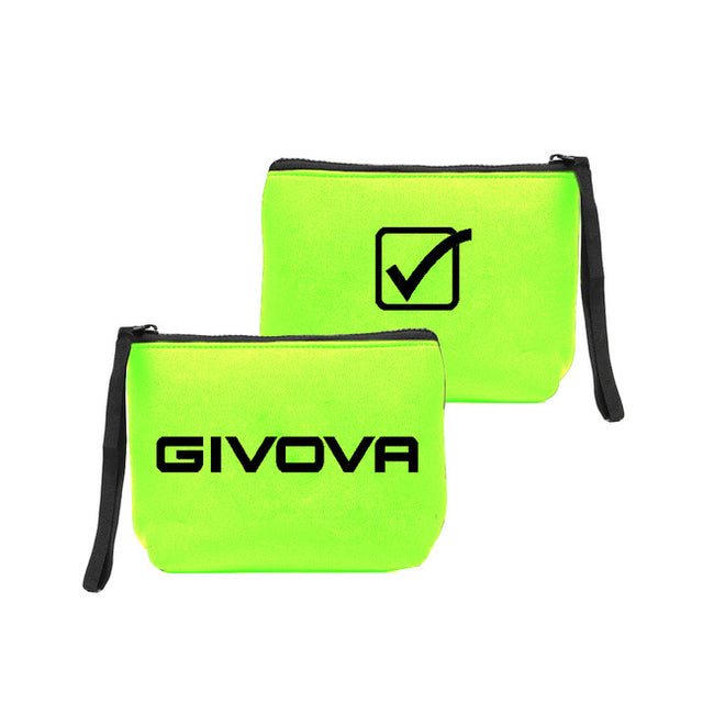 Τσάντα POCHETTE NEOPRENE 19*15*6 φλουό κίτρινο-μαύρο