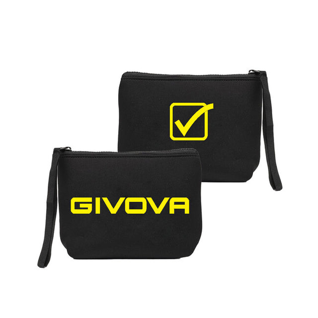 Τσάντα POCHETTE NEOPRENE 19*15*6 μαύρο-φλουό κίτρινο