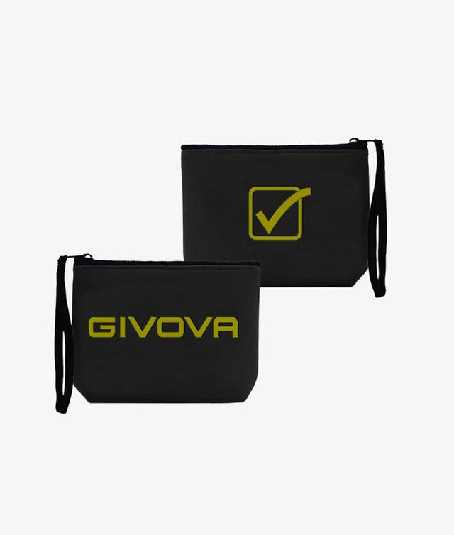 Τσάντα POCHETTE NEOPRENE 19*15*6 μαύρο-χρυσό