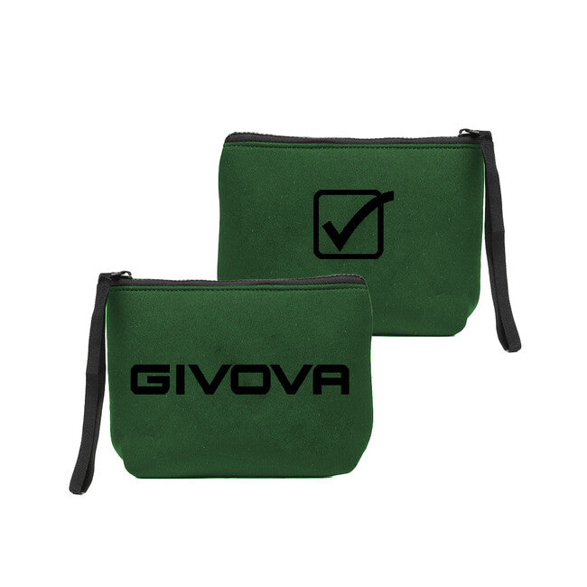 POCHETTE NEOPRENE 19*15*6 VERDE MILITARE/NERO