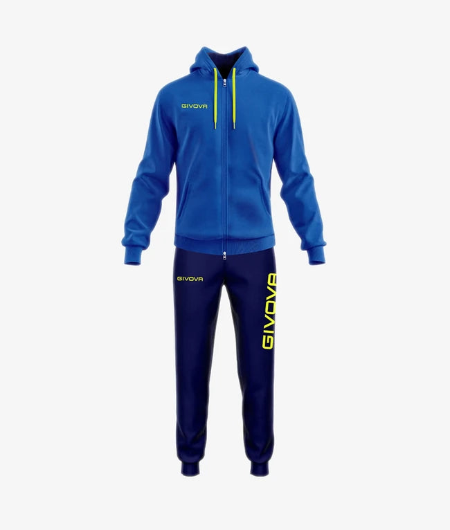 TUTA KING COTONE TERRY (POKER) AZZURRO/BLU