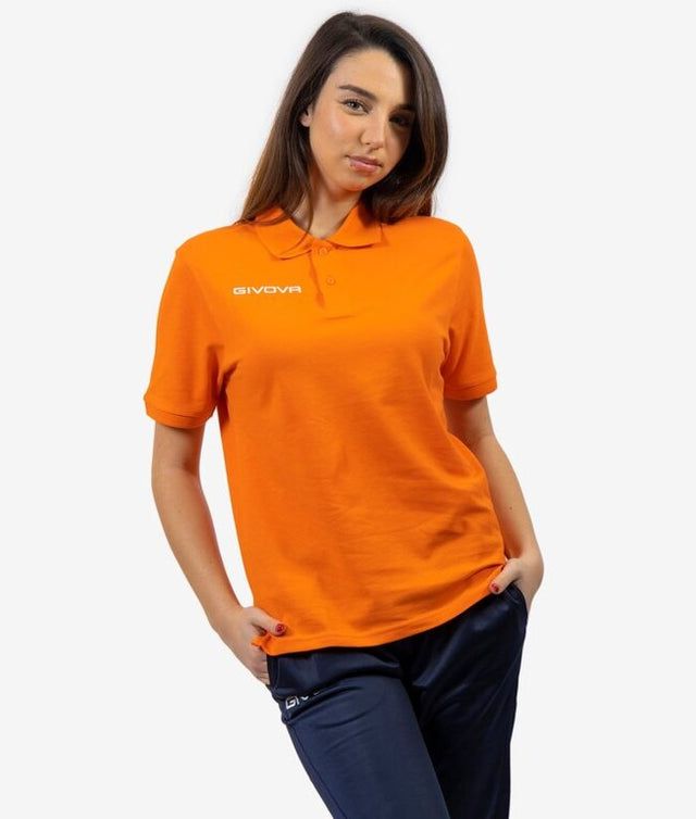 Μπλούζα πόλο POLO COTONE PIQUET SUMMER πορτοκαλί