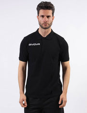 Μπλούζα πόλο POLO COTONE PIQUET SUMMER μαύρο
