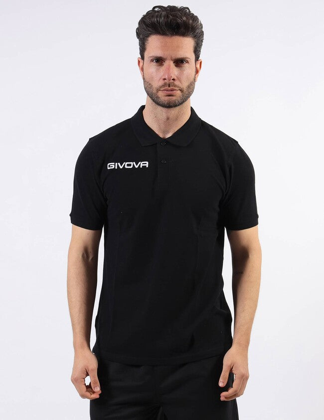 Μπλούζα πόλο POLO COTONE PIQUET SUMMER μαύρο