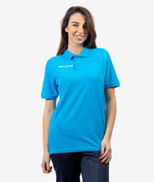 Μπλούζα πόλο POLO COTONE PIQUET SUMMER τιρκουάζ