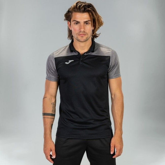 Μπλούζα πόλο HOBBY II SHORT SLEEVE POLO μαύρο γκρι