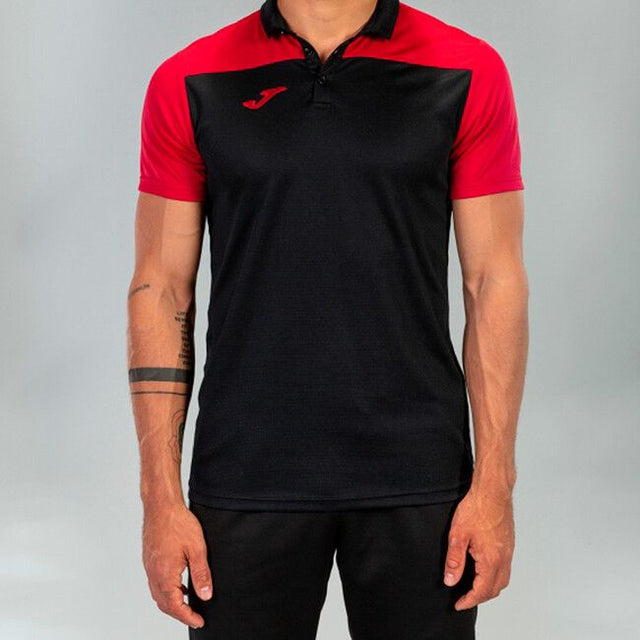 Μπλούζα πόλο HOBBY II SHORT SLEEVE POLO μαύρο κόκκινο