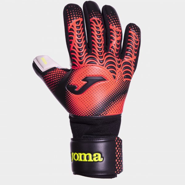 PREMIER GOALKEEPER GLOVES BLACK FLUOR CORAL BLACK