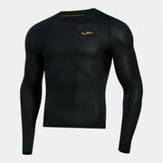 Μπλούζα πόλο R-CITY LONG SLEEVE T-SHIRT μαύρο