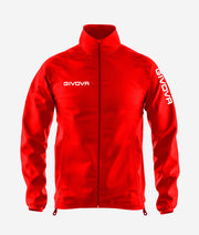 RAIN JACKET WIND ROSSO/BIANCO