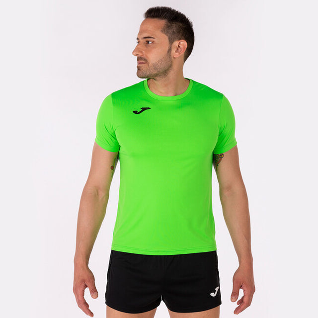 Μπλούζα για τρέξιμο RECORD II SHORT SLEEVE T-SHIRT φθορίζον πράσινο