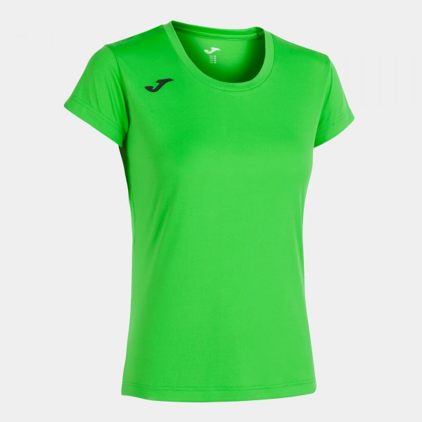 Γυναικεία μπλούζα για τρέξιμο RECORD II SHORT SLEEVE T-SHIRT φθορίζον πράσινο