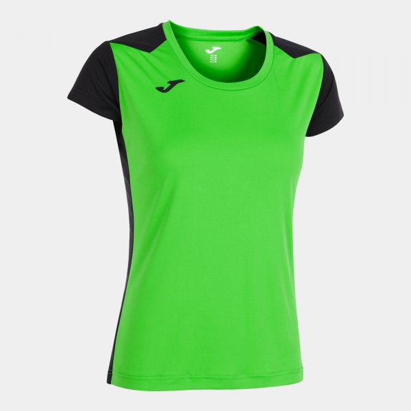 Γυναικεία μπλούζα για τρέξιμο RECORD II SHORT SLEEVE T-SHIRT φθορίζον πράσινο μαύρο
