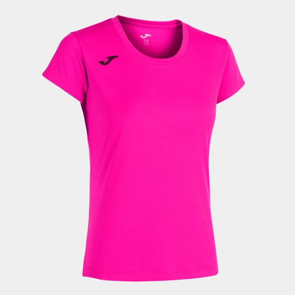 Γυναικεία μπλούζα για τρέξιμο RECORD II SHORT SLEEVE T-SHIRT φθορίζον ροζ