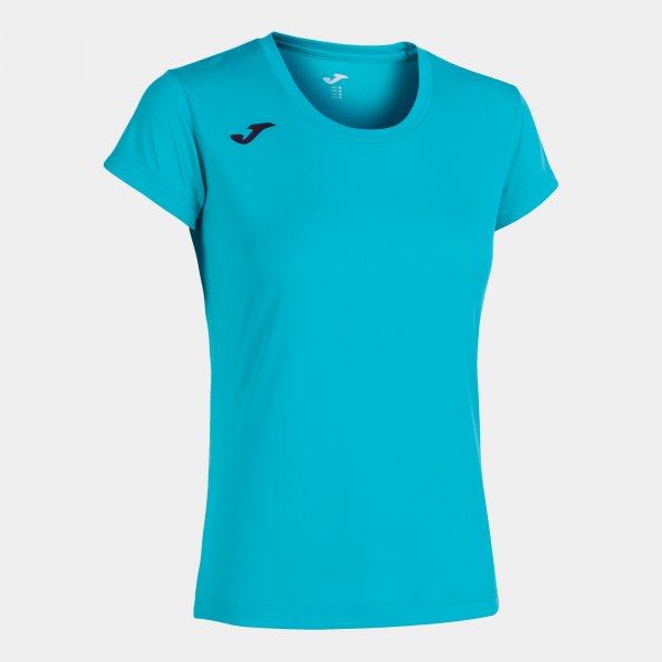 Γυναικεία μπλούζα για τρέξιμο RECORD II SHORT SLEEVE T-SHIRT φθορίζον τιρκουάζ