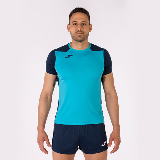 Μπλούζα για τρέξιμο T-SHIRT RECORD II SHORT SLEEVE φθορίζον τιρκουάζ