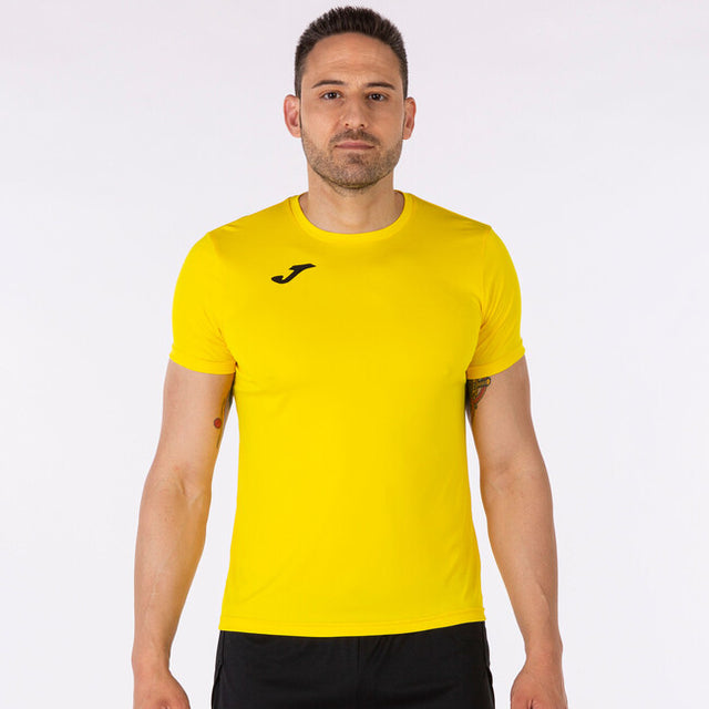 Μπλούζα για τρέξιμο RECORD II SHORT SLEEVE T-SHIRT κίτρινο