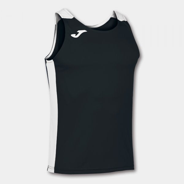 Αμάνικο μπλουζάκι για τρέξιμο RECORD II TANK TOP μαύρο λευκό
