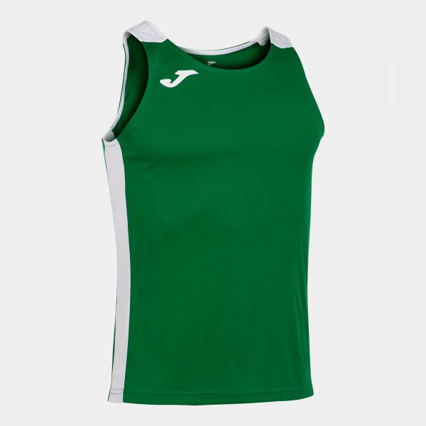 Αμάνικο μπλουζάκι για τρέξιμο RECORD II TANK TOP πράσινο μαύρο