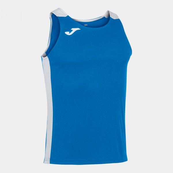 Αμάνικο μπλουζάκι για τρέξιμο RECORD II TANK TOP γαλάζιο λευκό